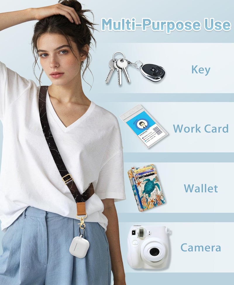 Yonlevres Phone Lanyard Crossbody Wrist Strap, Black Marble Adjustable Cell Phone Lanyard Wristlet Strap with 2 Tether Tabs for Women ID Badges Accessories - Image 4